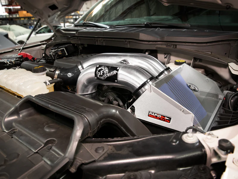 aFe Rapid Induction Pro 5R Cold Air Intake System Brushed 21-22 Ford F-150 Raptor V6-3.5L (tt) - Image 2