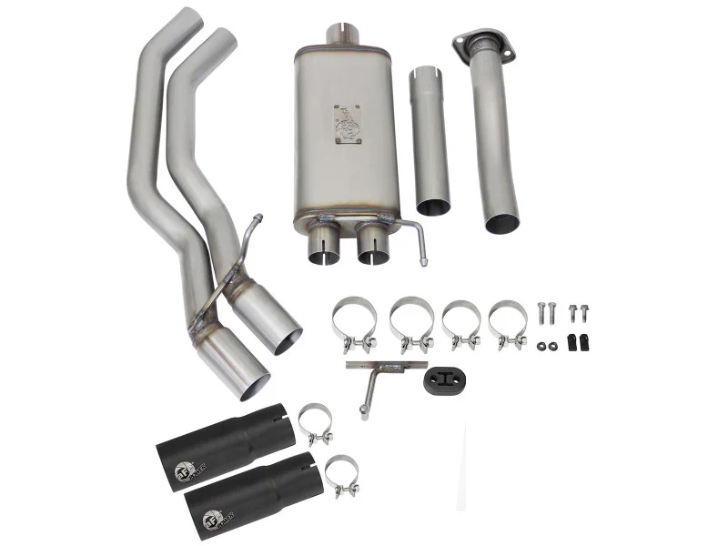 aFe Rebel Exhausts 3in SS Cat-Back 15-16 Ford F-150 EcoBoost V6 2.7/3.5L V8 5.0L w/ Black Tips - Image 9