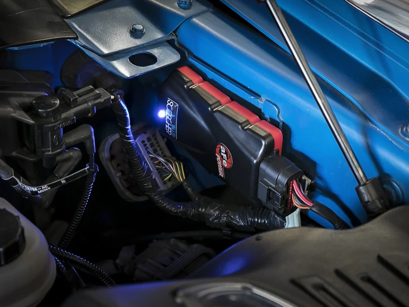 aFe Scorcher Blue Module 15-21 Ford Mustang Ecoboost L4-2.3L (t) - Image 4