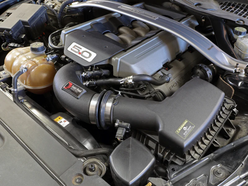 aFe Super Stock Induction System Pro Dry S Media 15-17 Ford Mustang V8-5.0L - Image 2