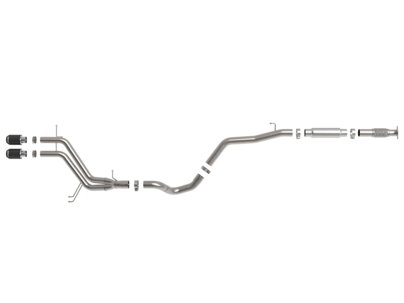 aFe Takeda 2-1/2in to 3in SS-304 Cat-Back Exhaust w/ C/F Tips 13-17 Hyundai Veloster L4-1.6L - Image 6