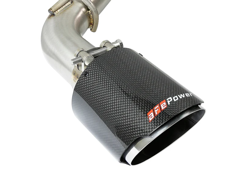 aFe Takeda 2.5in 304 SS Axle-Back Exhaust w/ Carbon Fiber Tips 16-19 Infiniti Q50 V6-3.0L (tt) - Image 3