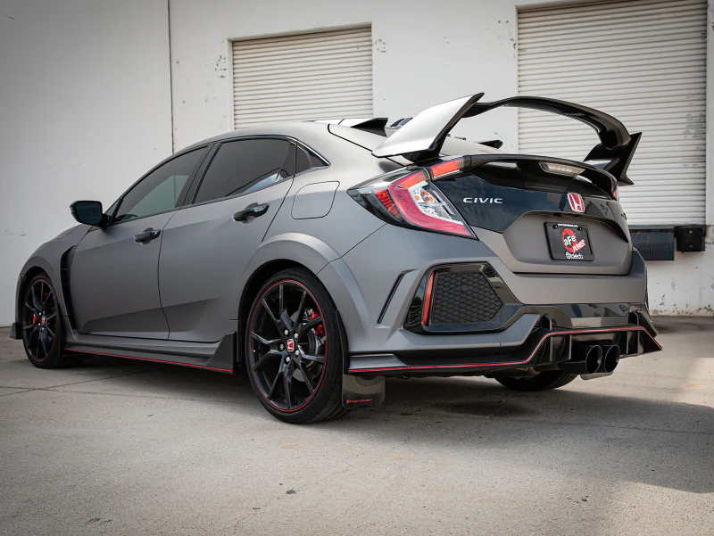 aFe Takeda 2.5in 304SS Axle-Back Exhaust System 17-19 Honda Civic Type R L4-2.0L (t) - Black Tip - Image 3