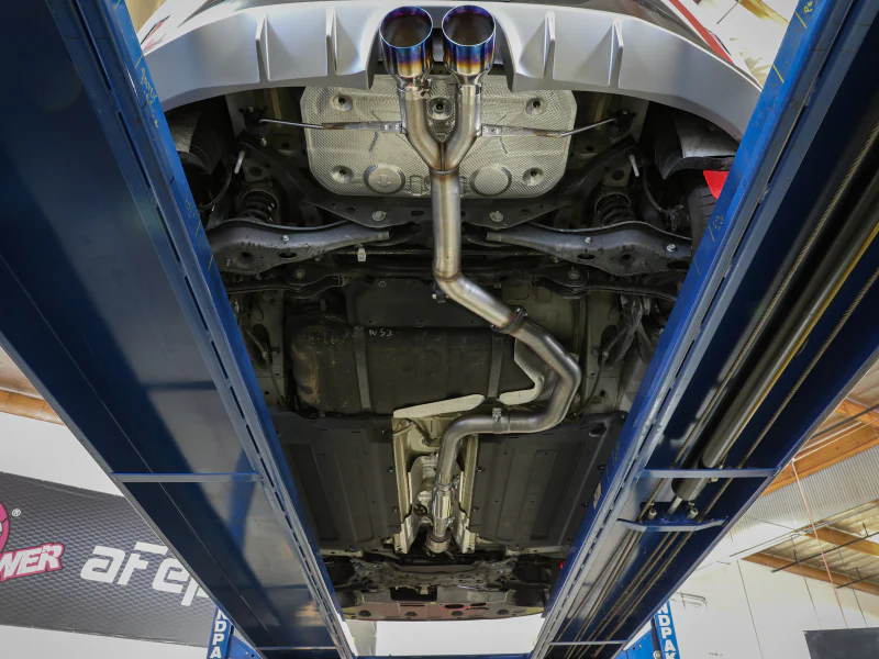 aFe Takeda 3in-2.5in 304 SS Axle-Back Exhaust w/Polished Tip 19-20 Hyundai Veloster I4-1.6L(t) - Image 2