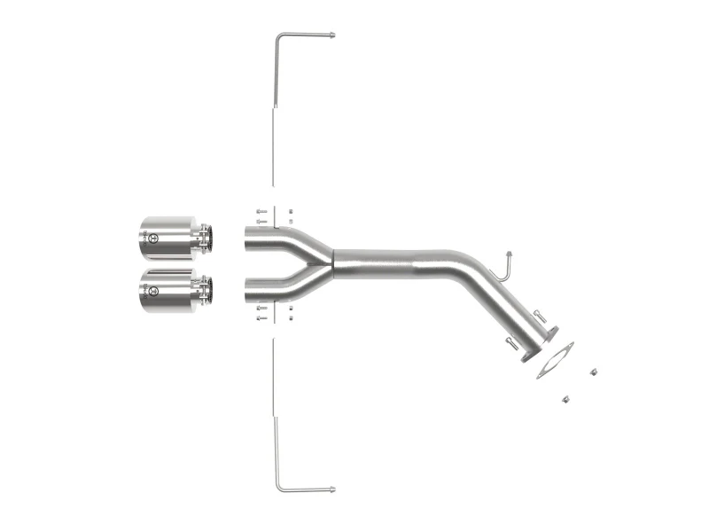 aFe Takeda 3in-2.5in 304 SS Axle-Back Exhaust w/Polished Tip 19-20 Hyundai Veloster I4-1.6L(t) - Image 7