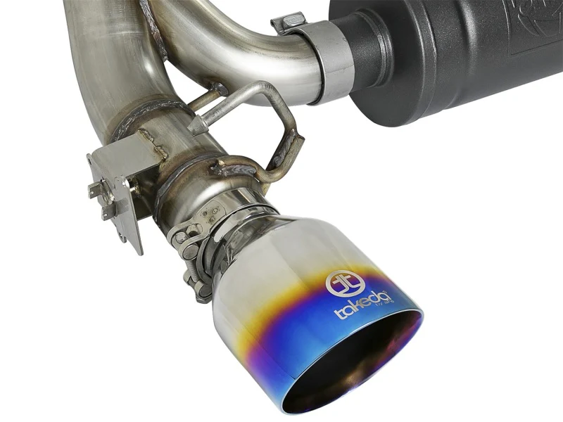 aFe Takeda 3in 304 SS Cat-Back Exhaust System w/ Blue Flame Tip 16-18 Ford Focus RS I4-2.3L (t) - Image 9
