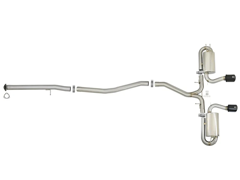 aFe Takeda 3in 304 SS Cat-Back Exhaust w/ Dual Center Black Tips 17+ Honda Civic Si (2dr) I4 1.5L - Image 6