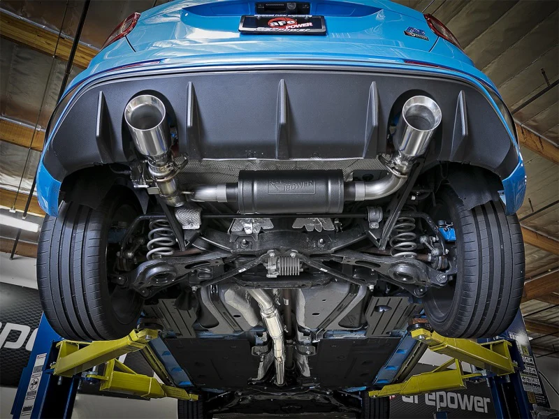aFe Takeda 3in 304 SS Cat-Back Exhaust w/ Polished Tip 16-18 Ford Focus RS 2.3L (t) - Image 3
