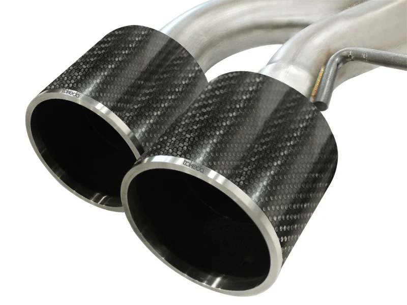aFe Takeda 3in SS Exhaust Cat-Back 09-14 Nissan GTR V6 3.8L Carbon Fiber Tips - Image 4