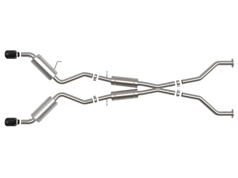 aFe Takeda Cat-Back Exhaust System Nissan 370Z 09-20 V6-3.7L- Black Tip - Image 5