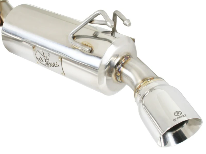 aFe Takeda Exhaust 304SS Dual Cat-Back w/ Polished Tips 08-13 Mitsubishi Lancer Evo X L4 2.0L Turbo - Image 6