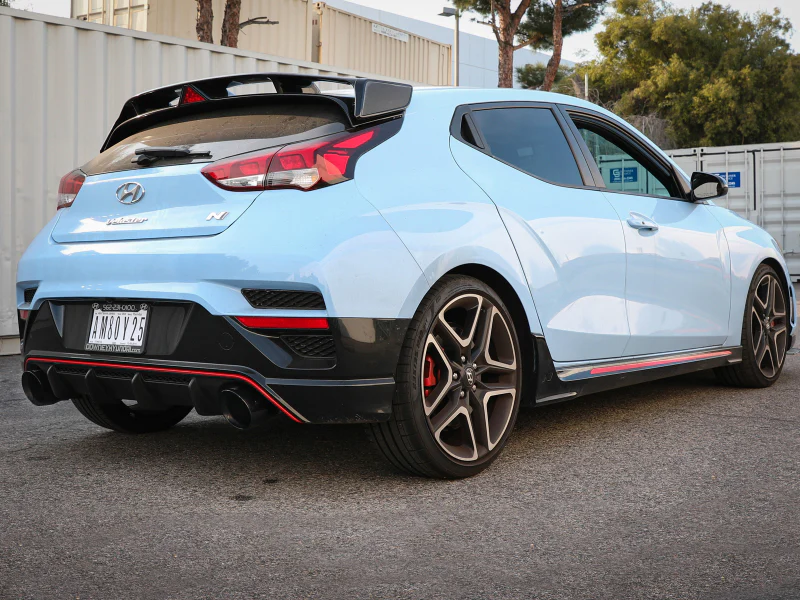 aFe Takeda Exhaust Axle-Back 19-20 Hyundai Veloster N 304SS Black Dual Tips Exhaust - Image 2