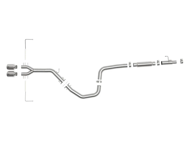 aFe Takeda Exhaust Cat-Back 19-20 Hyundai Veloster 304SS Polished Dual Tips Exhaust - Image 7