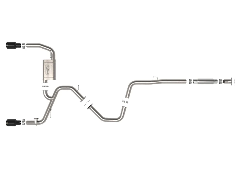 aFe Takeda Hyundai Elantra N 22-23 L4-2.0L (t) 3in 304 SS Cat-Back Exhaust w/ Black Tips - Image 5