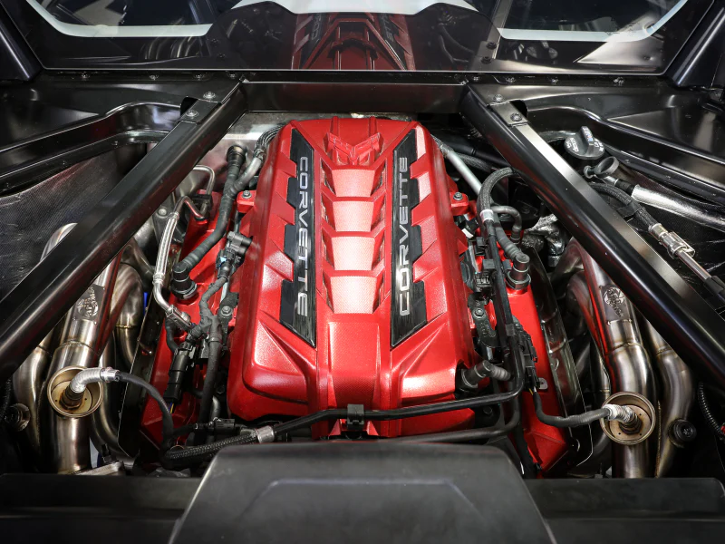 aFe Twisted 304SS Header 2020 Chevy Corvette (C8) 6.2L V8 - Brushed - Image 2