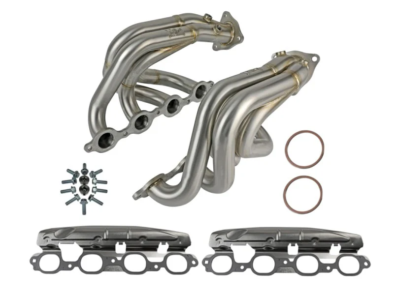 aFe Twisted 304SS Header 2020 Chevy Corvette (C8) 6.2L V8 - Brushed - Image 7