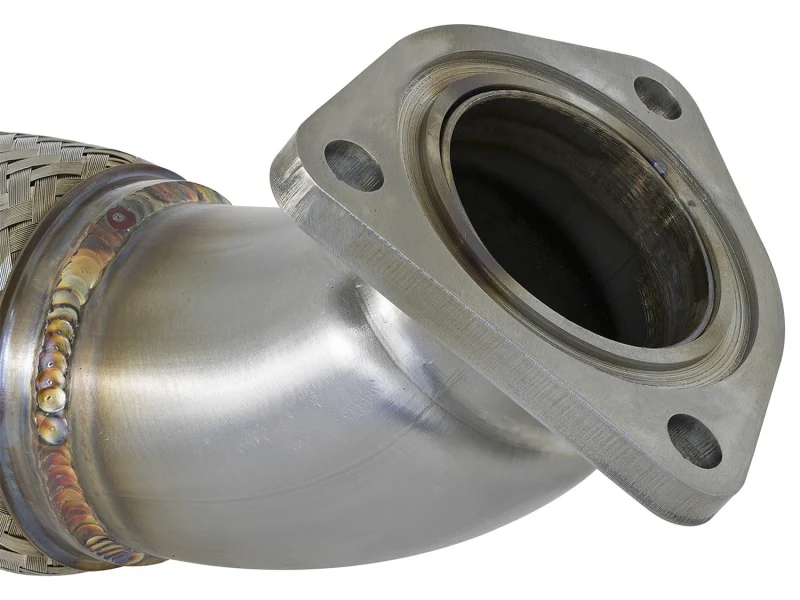 aFe Twisted Steel 3in Rear Down-Pipe/Mid Pipe 2017+ Honda Civic Type R I4 2.0L (t) - Image 8