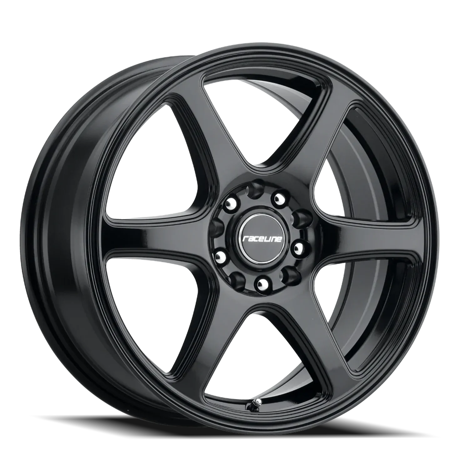 Raceline Aluminum Wheels 18x8 Matrix 146B Gloss Black 40 Offset 5 on 120 Bolt Pattern 74.1 Bore