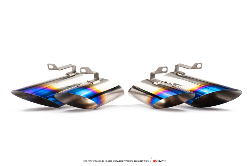 AMS Performance 15-19 Lamborghini Huracan Titanium Exhaust Tips (OEM & Alpha TT Kit Fitment)