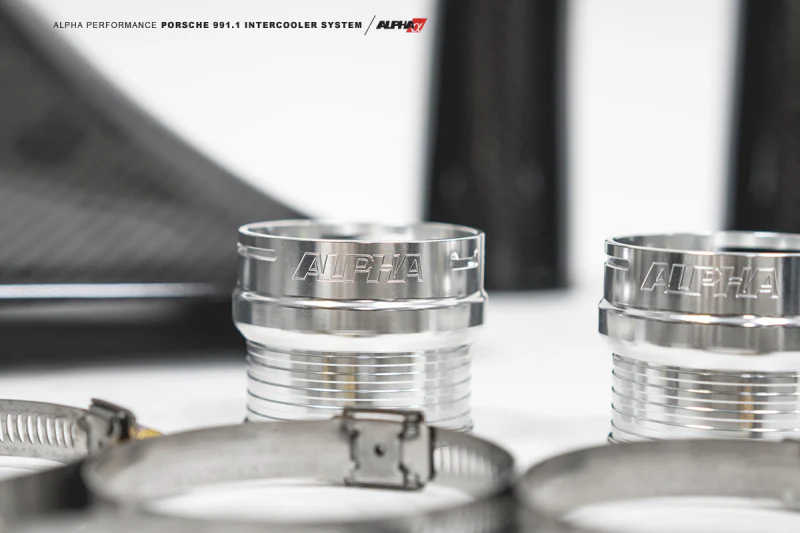 AMS Performance Porsche 997.1TT Alpha Intercooler System (For Stock Framed Turbos) - Image 9