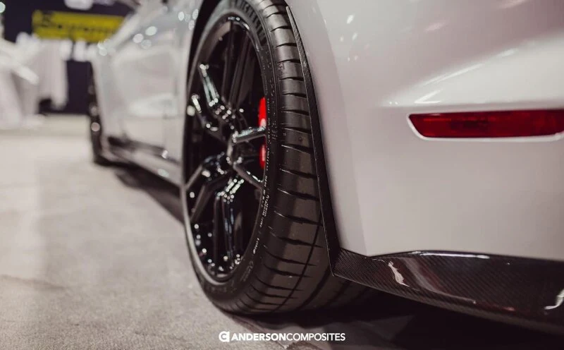 Anderson Composites 2020 Ford Mustang/Shelby GT500 Carbon Fiber Rear Mud Guards - Image 5