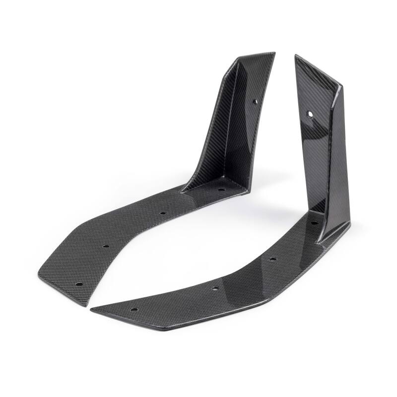 Anderson Composites 2024 Ford Mustang Type-GT5 Carbon Fiber Front Splitter Wickers - Image 4