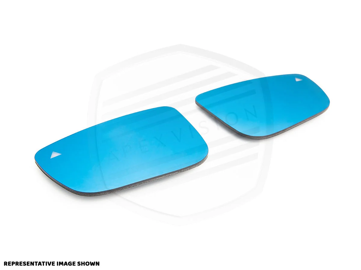 ApexVision Blue Tinted Side View Mirror Glass Set - E82 1M - Image 5