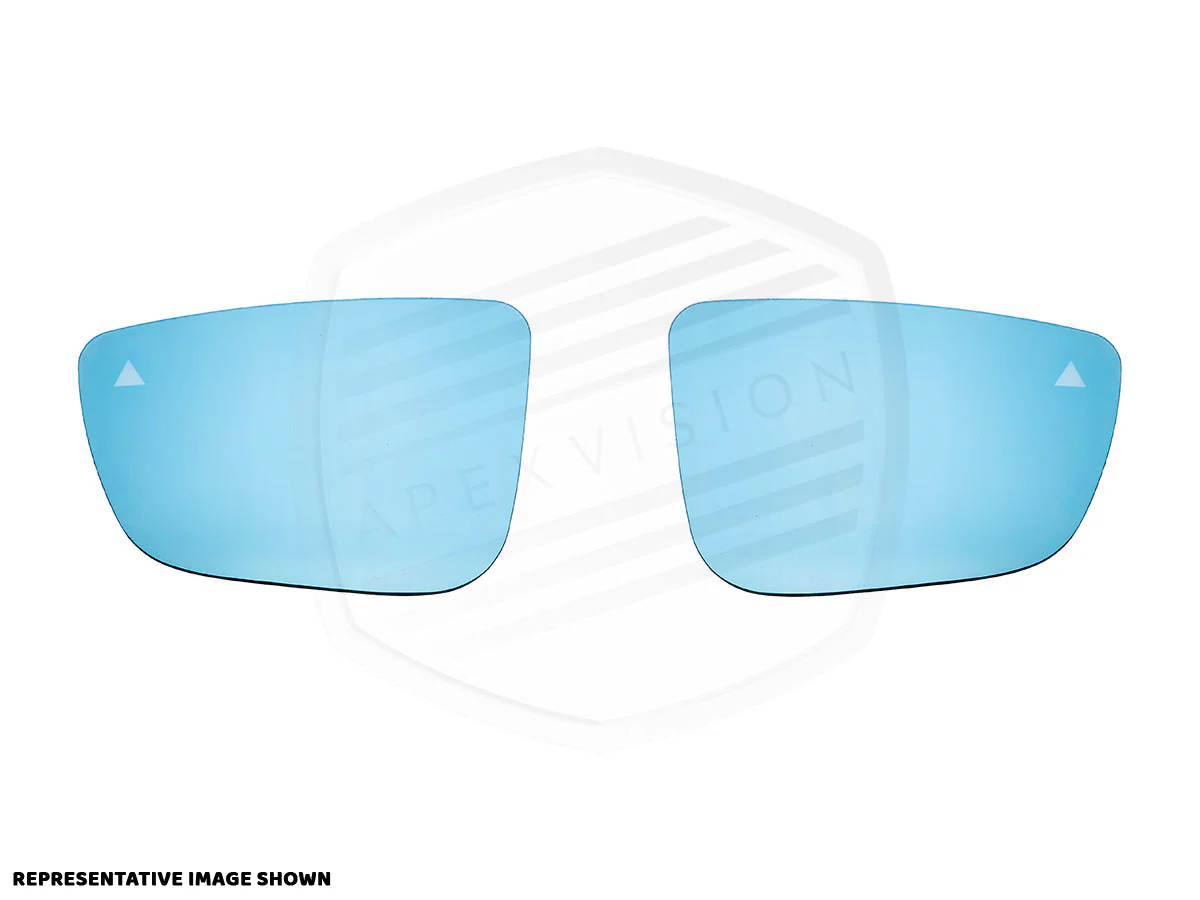 ApexVision Blue Tinted Side View Mirror Glass Set - E9X M3