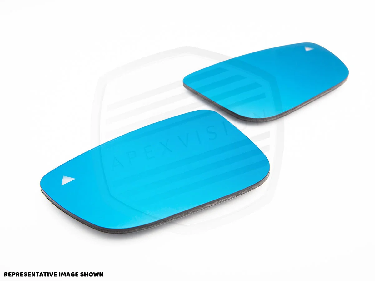 ApexVision Blue Tinted Side View Mirror Glass Set - F30 3-Series - Image 14
