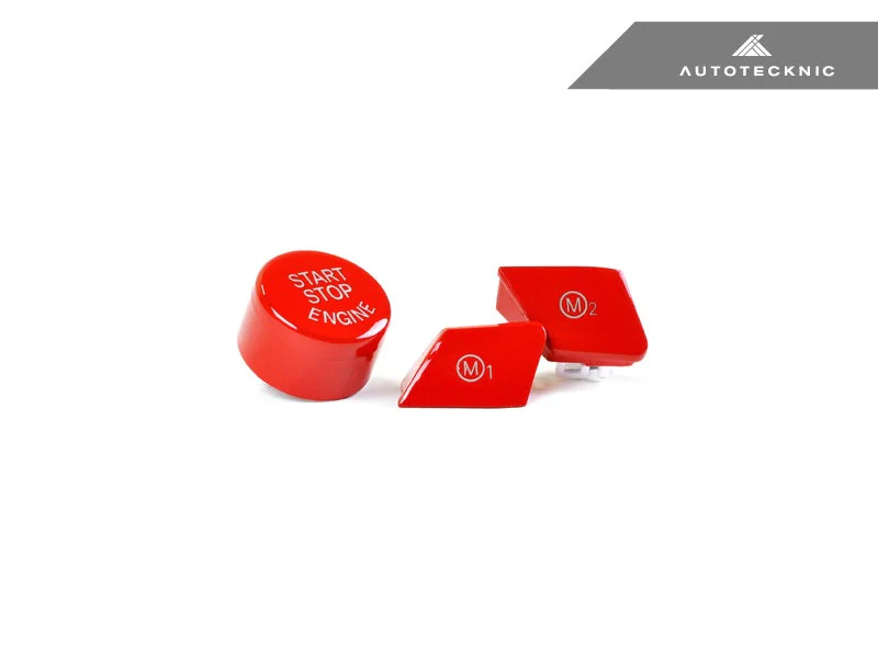 AutoTecknic Bright Red M1/ M2 Button Set - F10 M5 LCI - Image 2