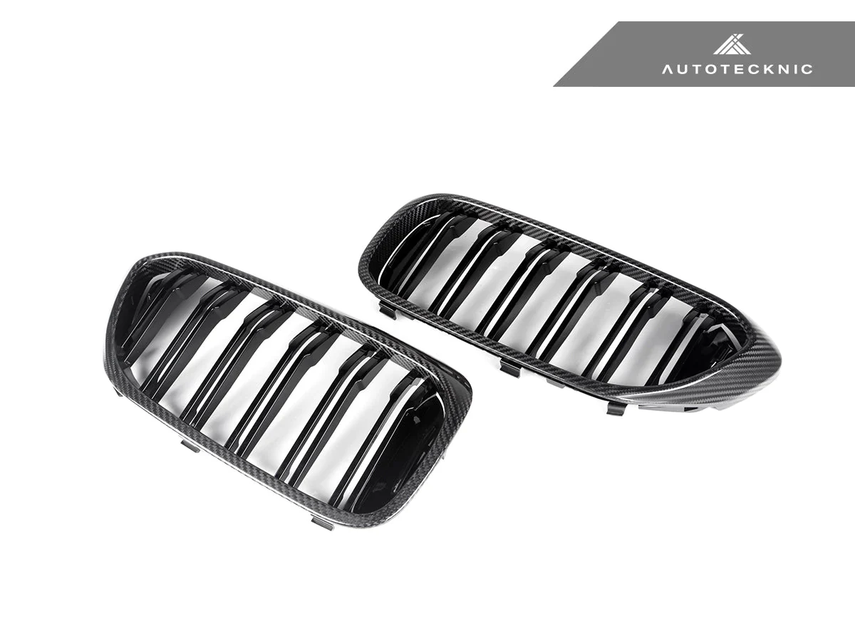 AutoTecknic Carbon Fiber Front Grille Set - G30 5-Series Pre-LCI - Image 2