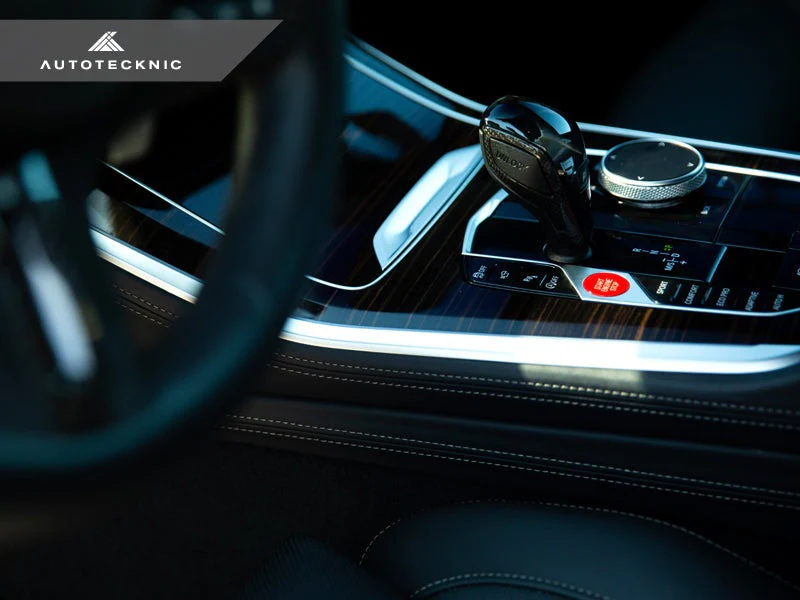 AutoTecknic Carbon Fiber Gear Selector Side Trims - G1X 8-Series - Image 3