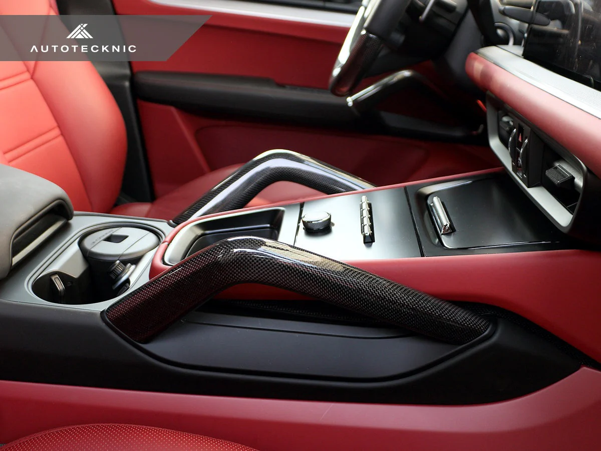 AutoTecknic Carbon Fiber Interior Handle Set - Porsche 9Y0 Cayenne 2019-2025 - Image 2