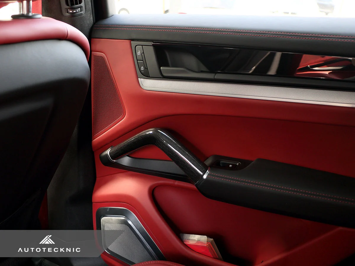 AutoTecknic Carbon Fiber Interior Handle Set - Porsche 9Y0 Cayenne 2019-2025 - Image 9