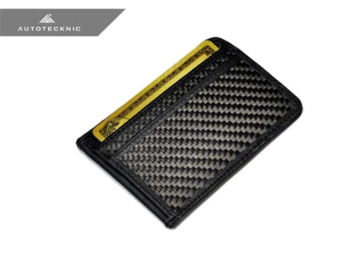 AutoTecknic Carbon Fiber Leather Bill Card Holder - Image 2
