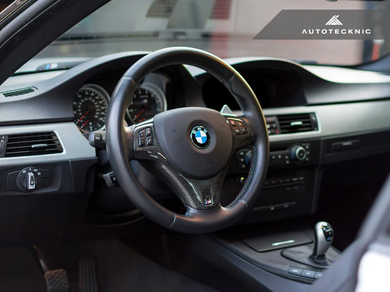 AutoTecknic Carbon Fiber Steering Wheel Trim - E9X M3 | E82 1M Coupe - Image 3