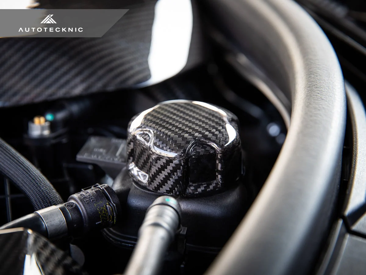 AutoTecknic Dry Carbon Charge Cooler Tank Cap Cover - G05 X5 | G06 X6 | G07 X7 - Image 2
