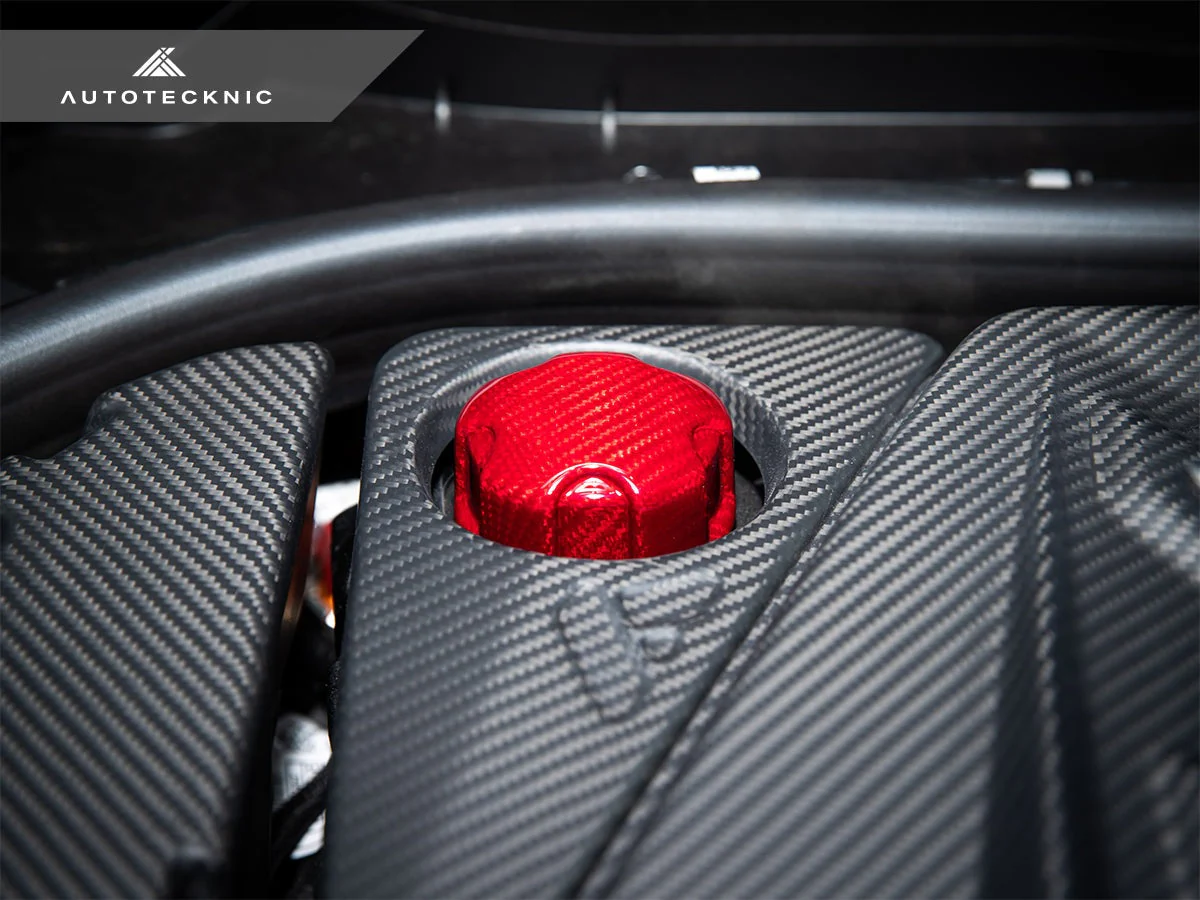 AutoTecknic Dry Carbon Charge Cooler Tank Cap Cover - G87 M2 - Image 8