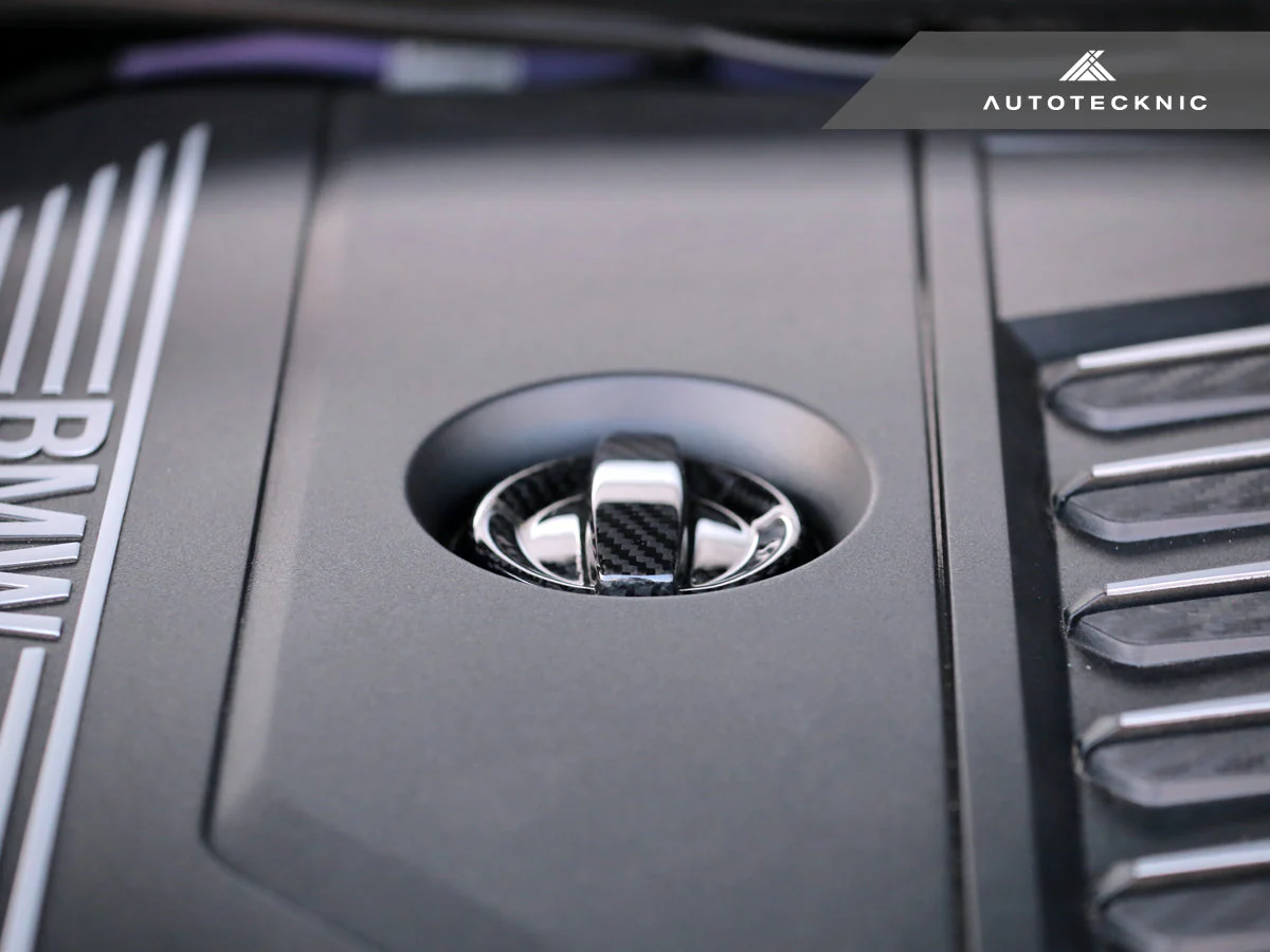 AutoTecknic Dry Carbon Competition Oil Cap Cover - G14/ G15/ G16 8-Series - Image 3