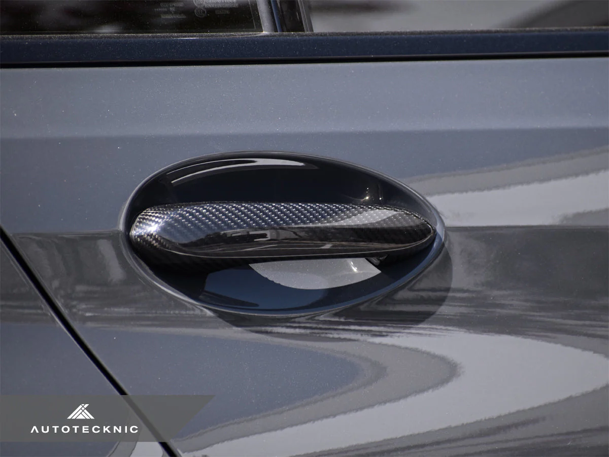AutoTecknic Dry Carbon Door Handle Trim Set - F90 M5 - Image 4