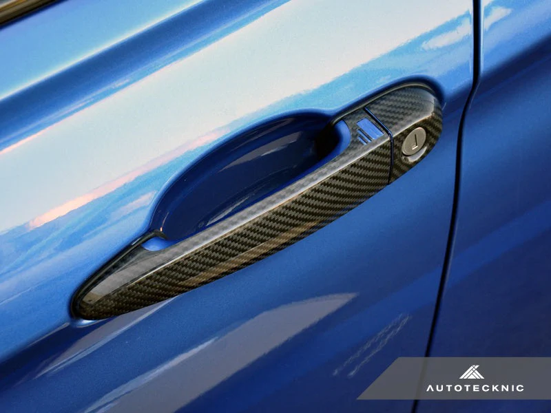 AutoTecknic Dry Carbon Fiber Door Handle Trims - F25 X3 | F26 X4 - Image 3