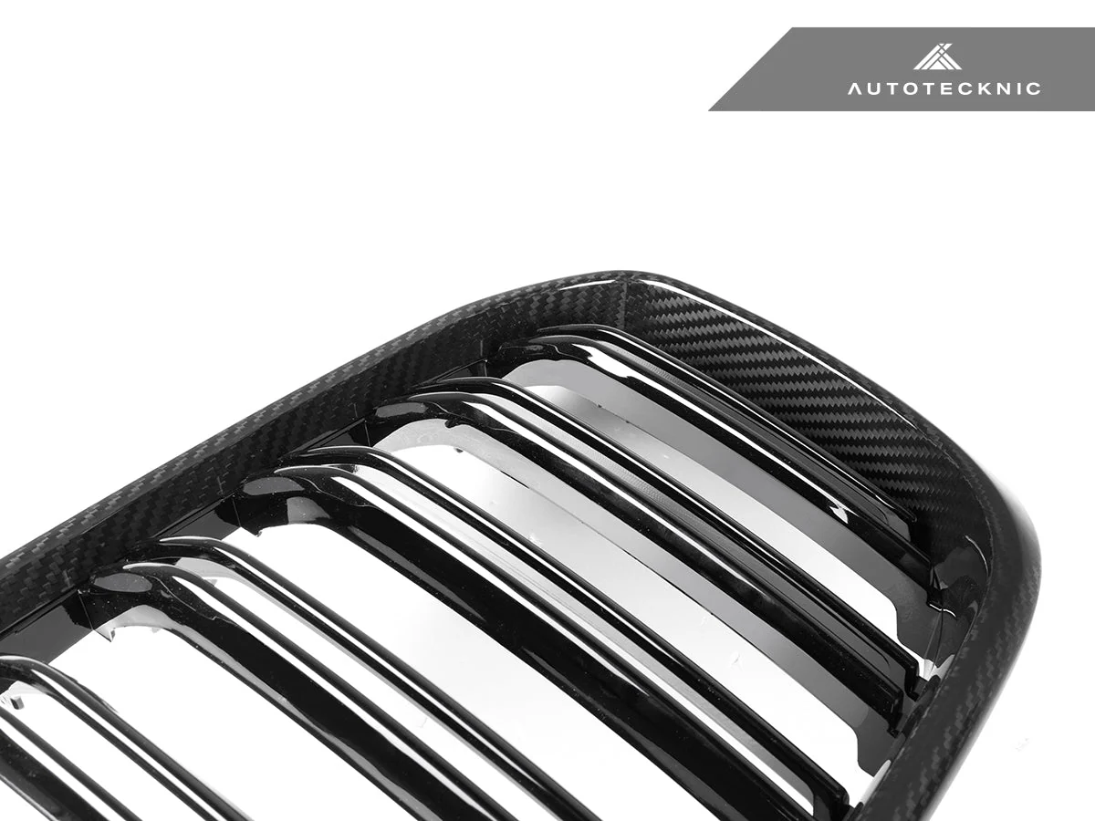 AutoTecknic Dry Carbon Fiber Dual-Slats Front Grille Set - G01 X3 | G02 X4 Pre-LCI - Image 6