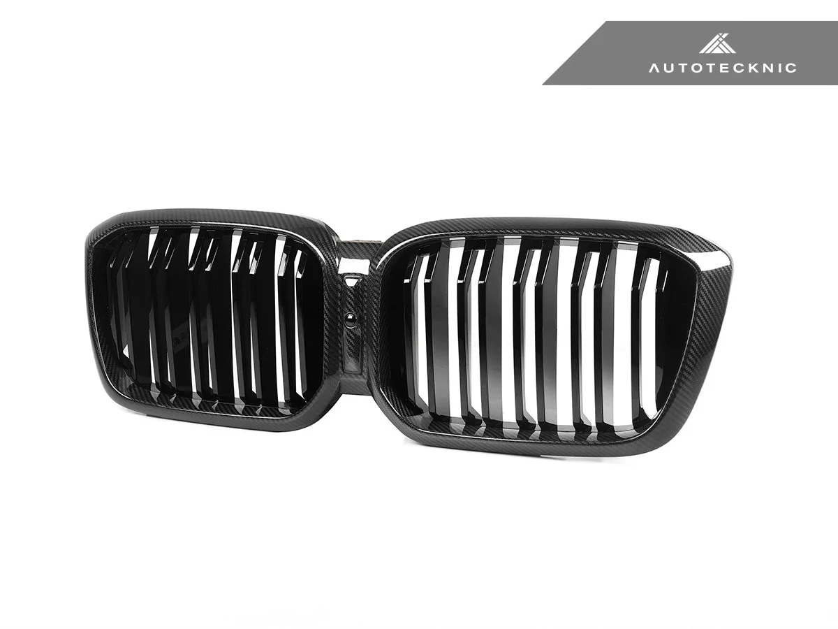 AutoTecknic Dry Carbon Fiber Dual-Slats Front Grille Set - G01 X3 LCI | G02 X4 LCI - Image 3