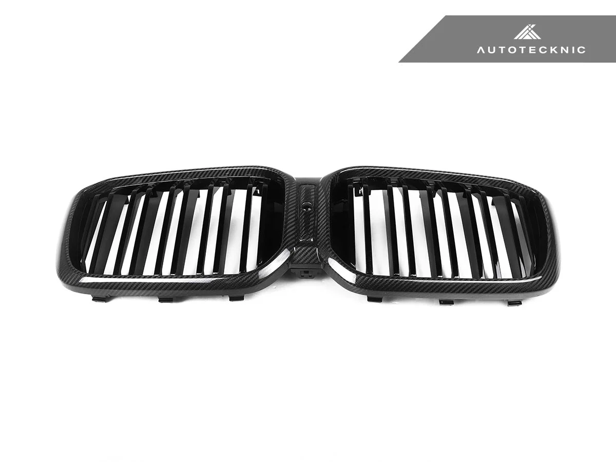 AutoTecknic Dry Carbon Fiber Dual-Slats Front Grille Set - G01 X3 LCI | G02 X4 LCI - Image 4