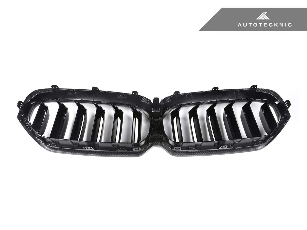 AutoTecknic Dry Carbon Fiber Dual-Slats Front Grilles - G30 5-Series LCI - Image 7