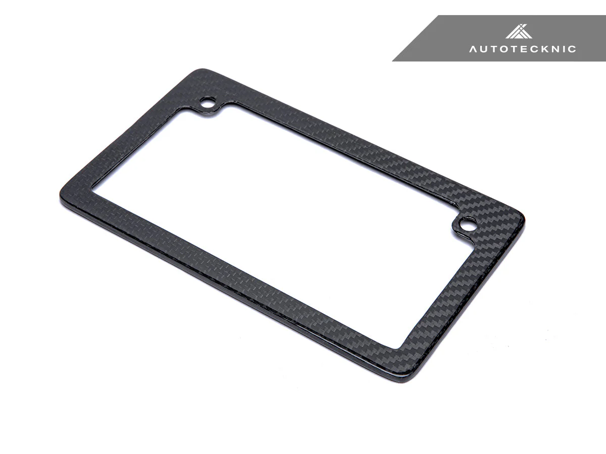 AutoTecknic Dry Carbon Fiber Motorcycle License Plate Frame - Image 7