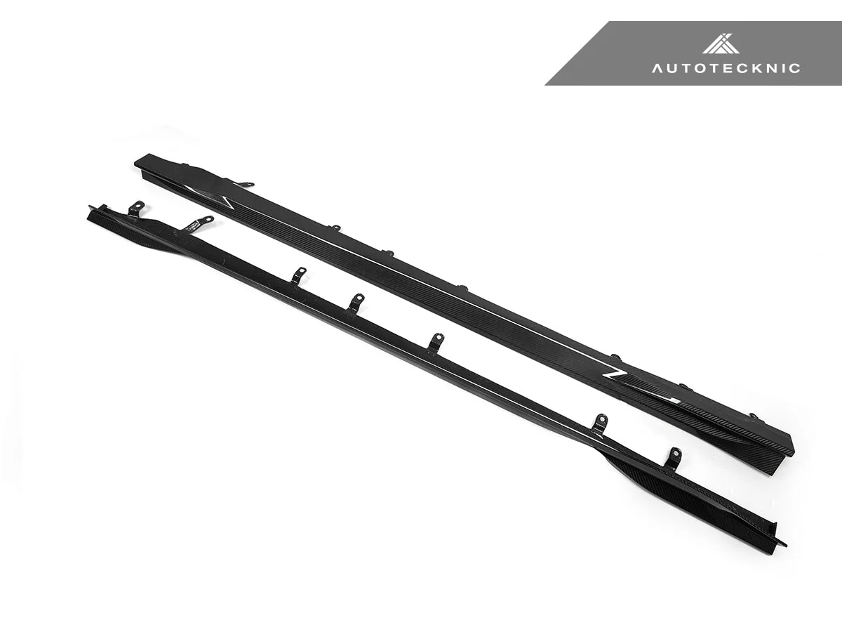 AutoTecknic Dry Carbon Fiber Side Skirt Extension Set - G87 M2 - Image 4