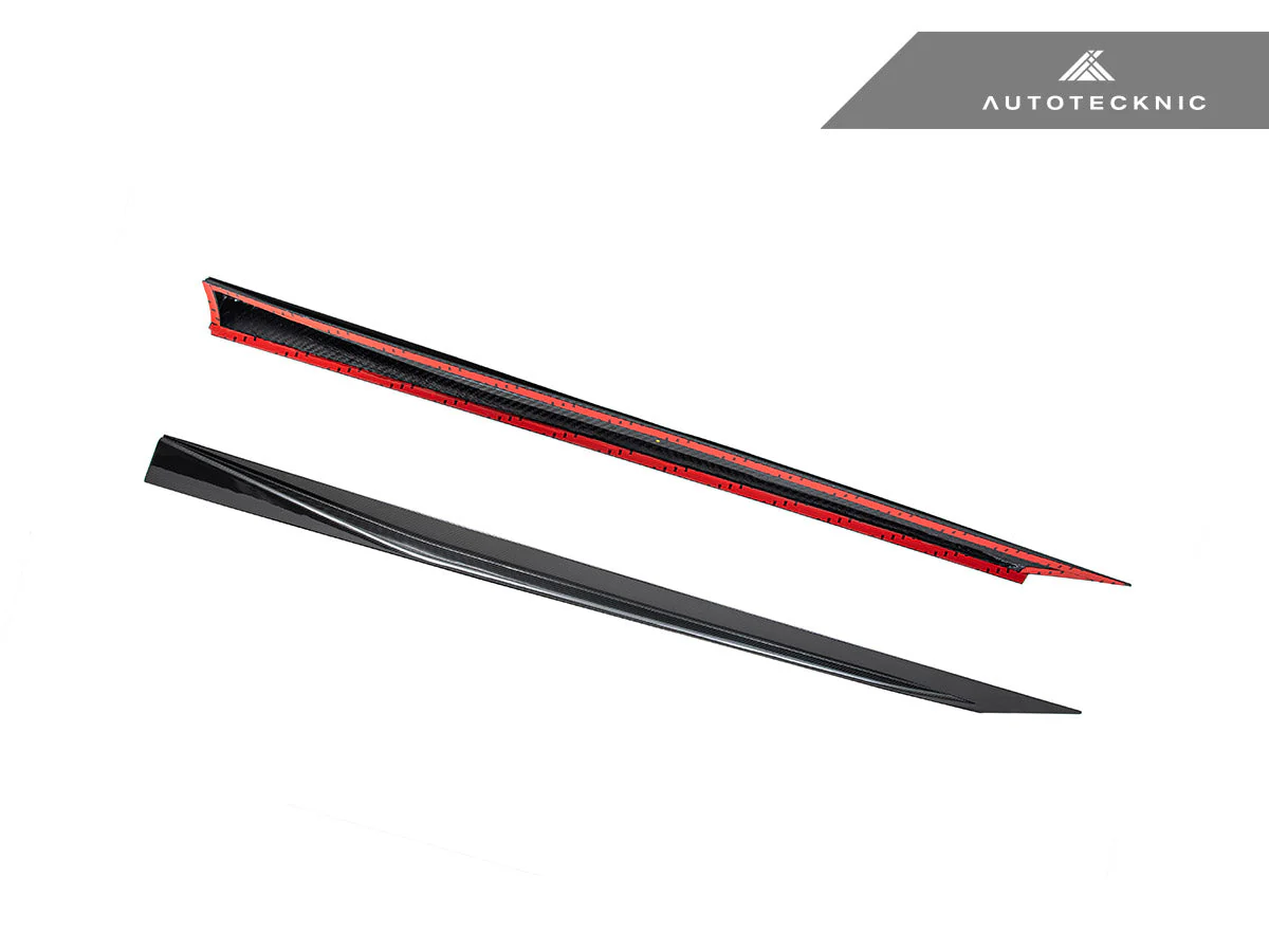 AutoTecknic Dry Carbon Fiber V2 Side Skirt Extension Set - G90/ G99 M5 - Image 5