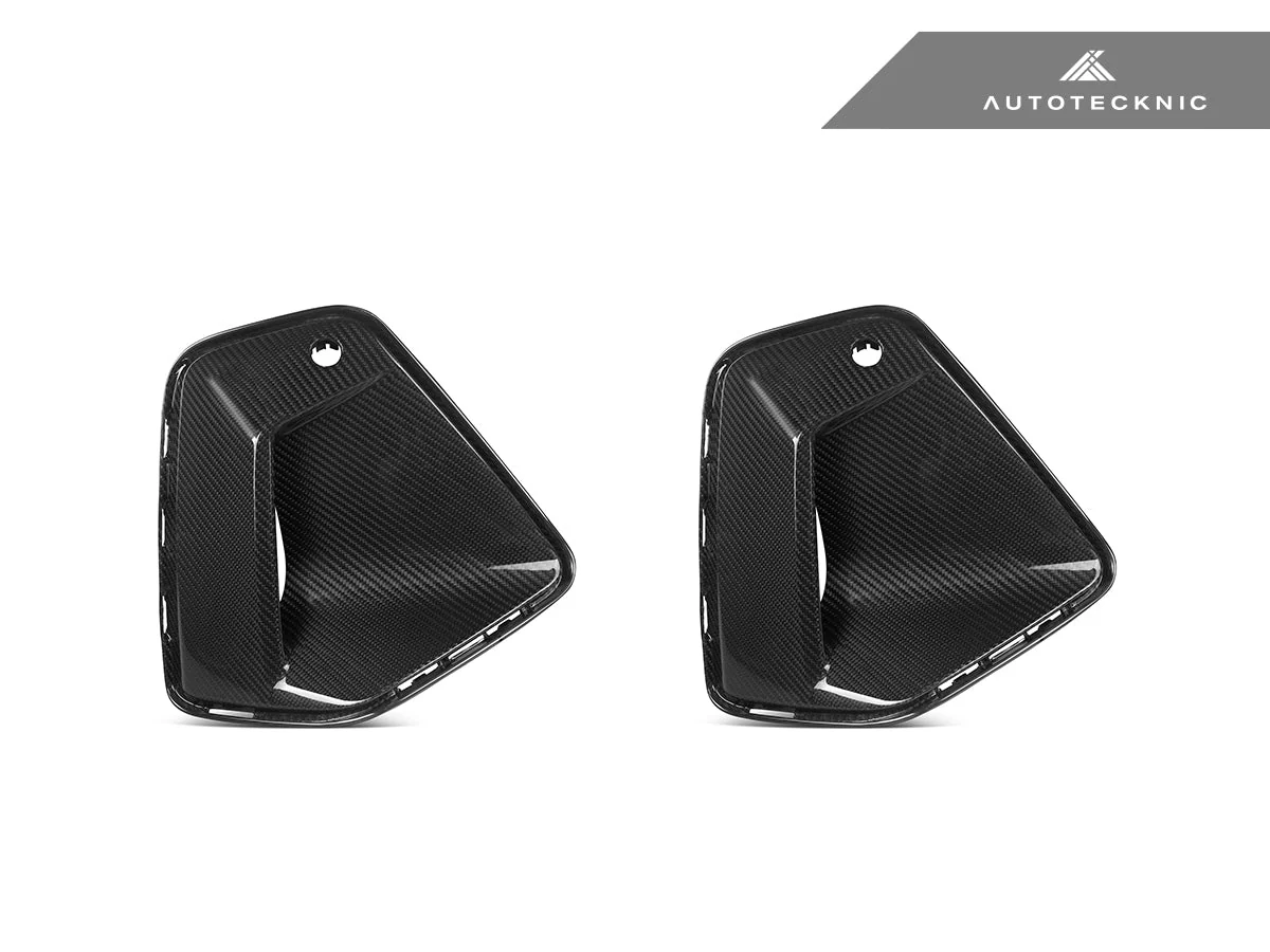 AutoTecknic Dry Carbon Front Bumper Trim Set - G60 5-Series - Image 3