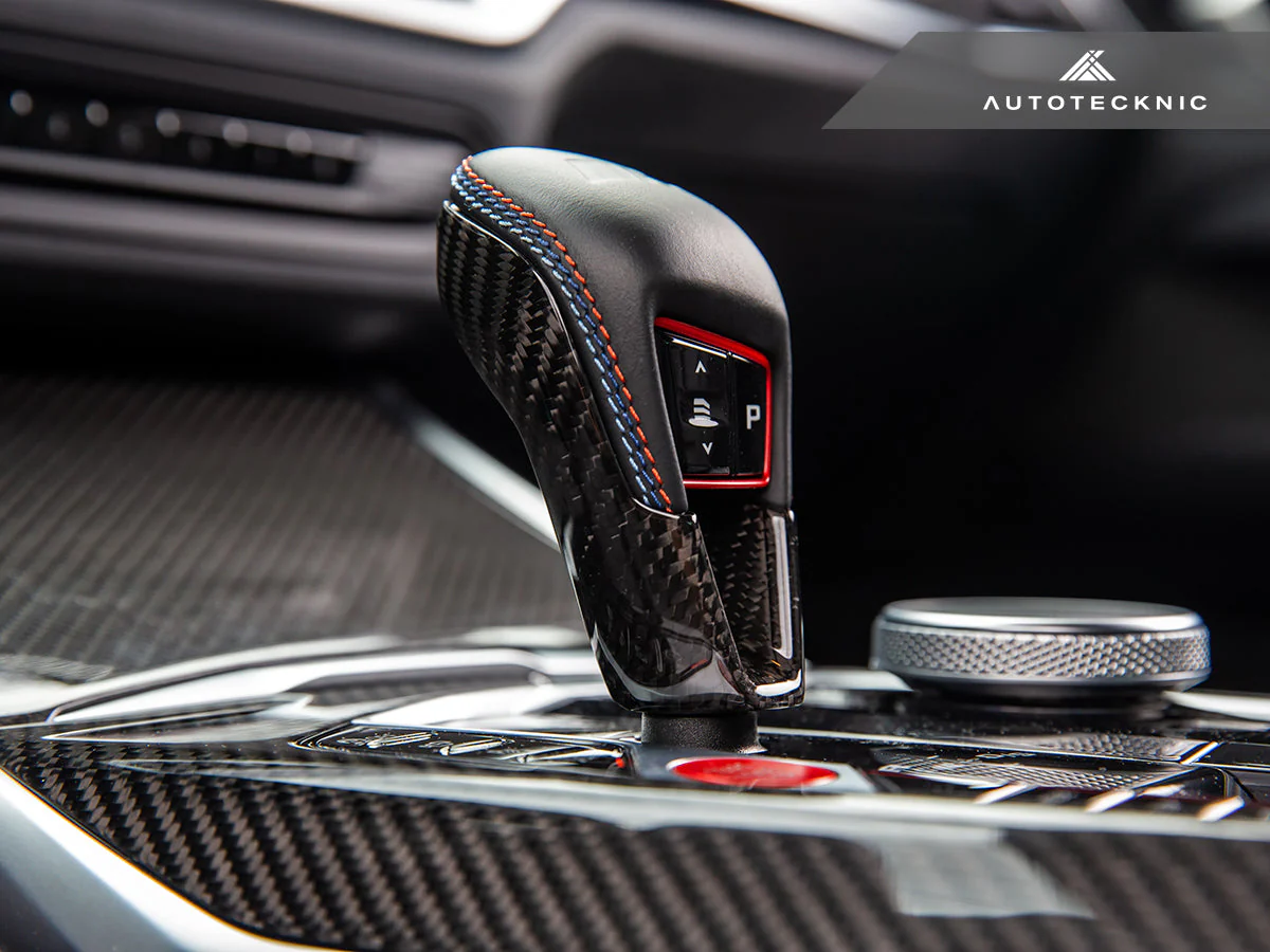 AutoTecknic Dry Carbon Gear Selector Cover - F95 X5M | F96 X6M - Image 2